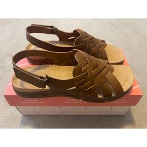 Easy Spirit Maryan Sandals Women's Cognac size 7N‎ never worn, new box